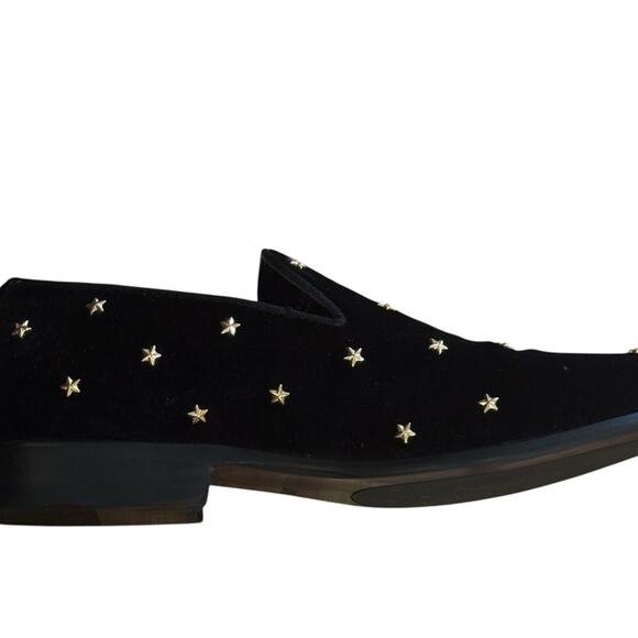 Steve Madden P-Pigiri Black Velvet Star Loafers Size 8 Sold out Style– Flawed - Picture 4 of 14